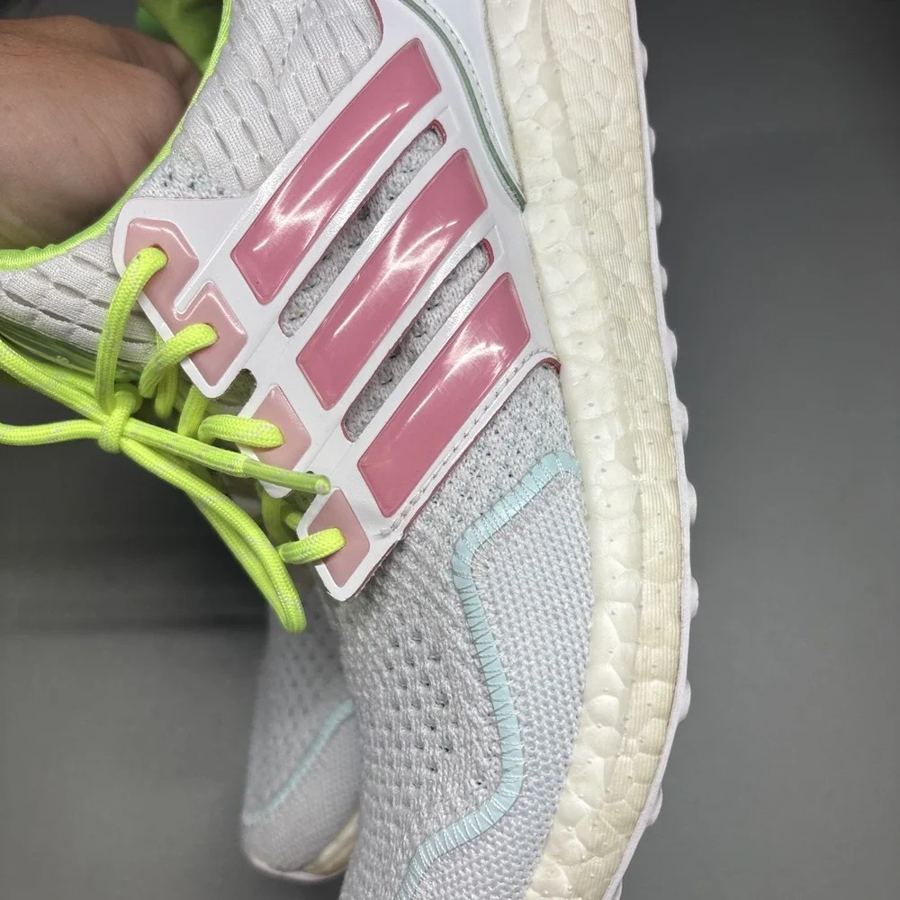 Adidas Ultra Boost 1.0 Cloud 8.5 White Bliss Pink Lucid Lemon Running Sneakers